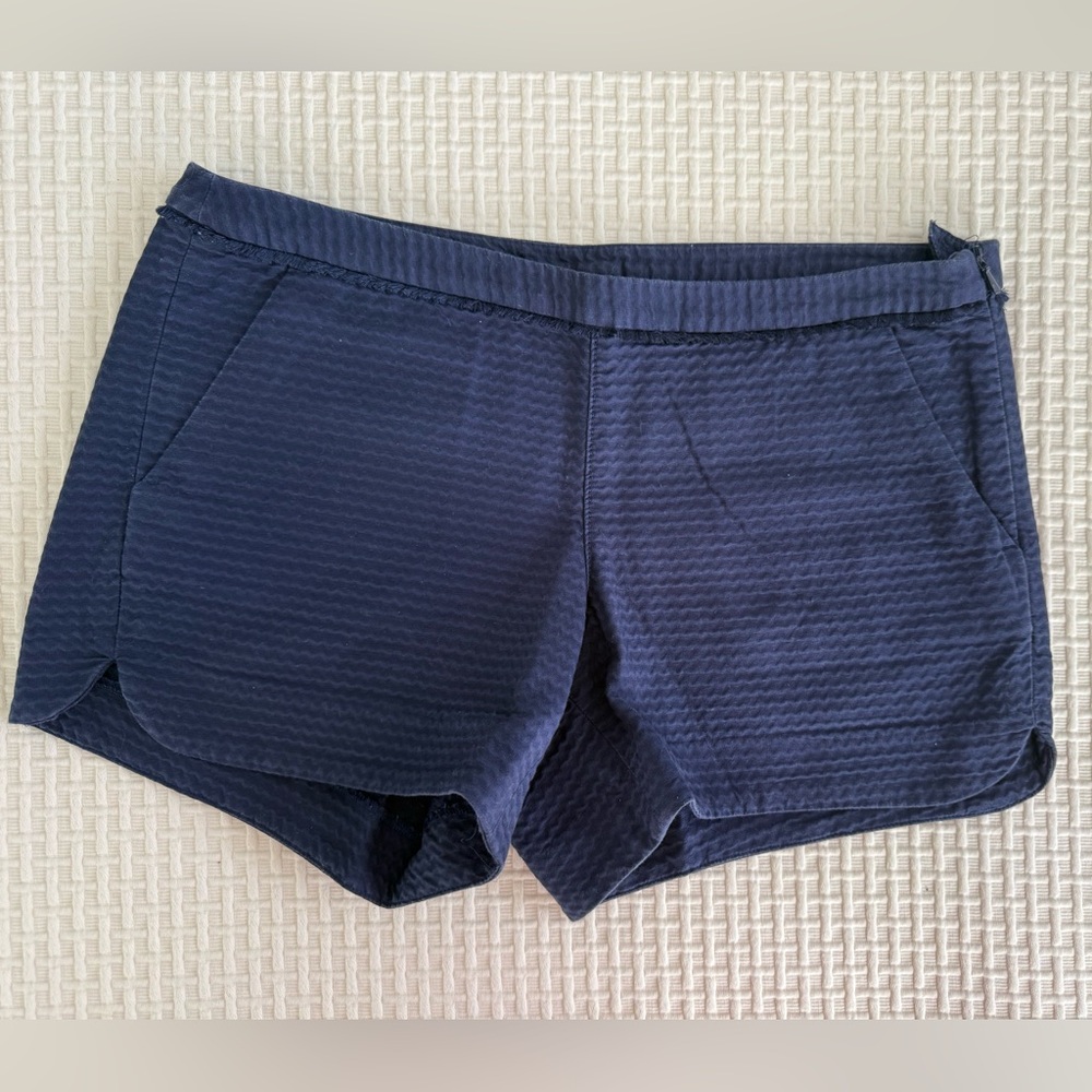 Lilly Pulitzer Navy Textured Athletic Shorts
